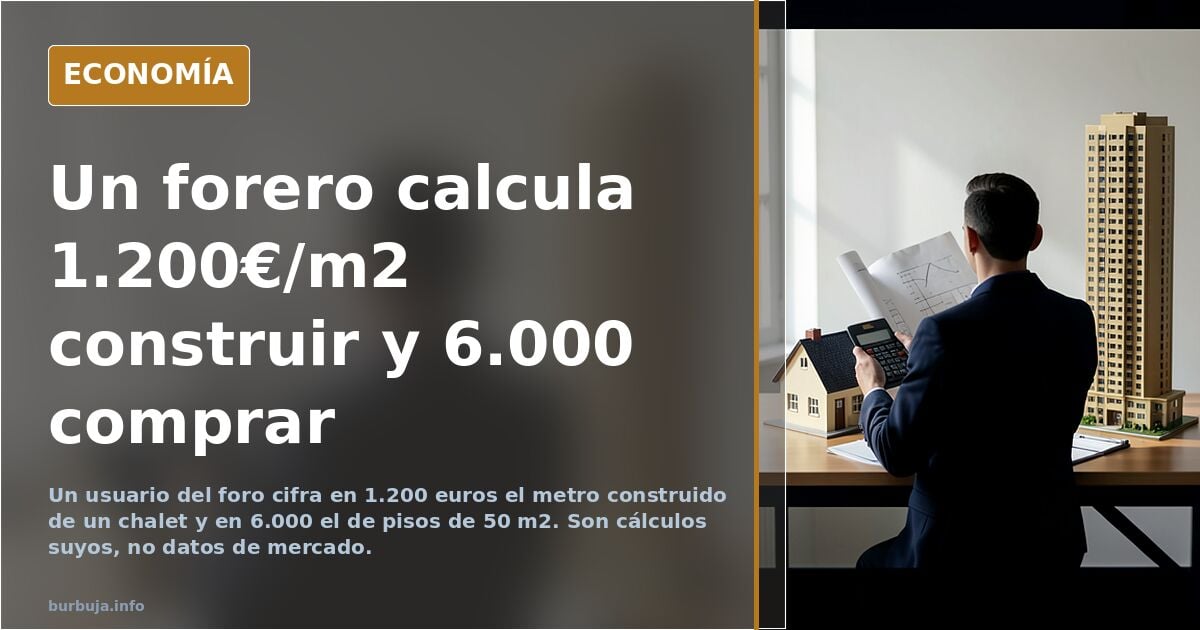 Ilustración editorial de una grúa sobre una estructura de ladrillo con billetes apilados junto a los materiales de construcci