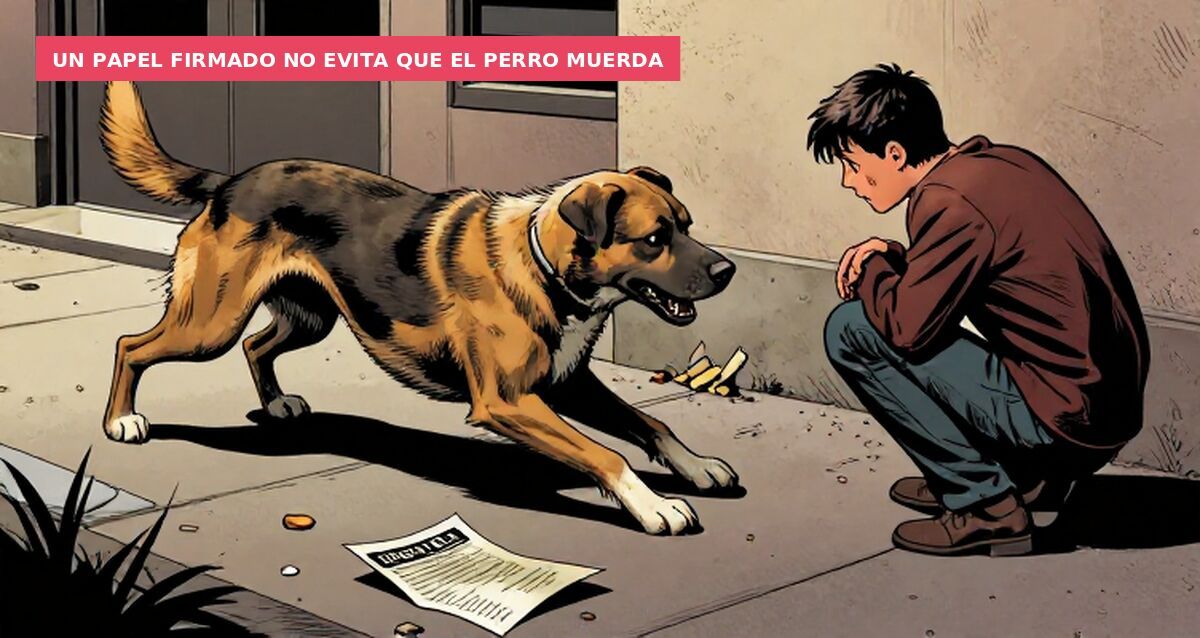 Un papel firmado no evita que el perro muerda