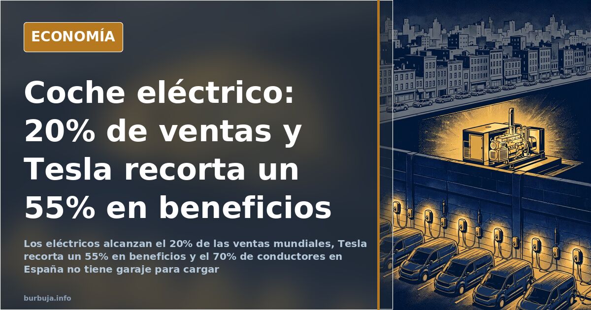 Furgones eléctricos conectados a sus cargadores en un centro logístico, con un estruendo procedente de la parte trasera del e