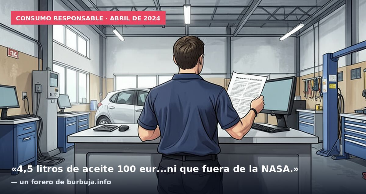 Consumo responsable · abril de 2024: «4,5 litros de aceite 100 eur...ni que fuera de la NASA.» — un forero de burbuja.info
