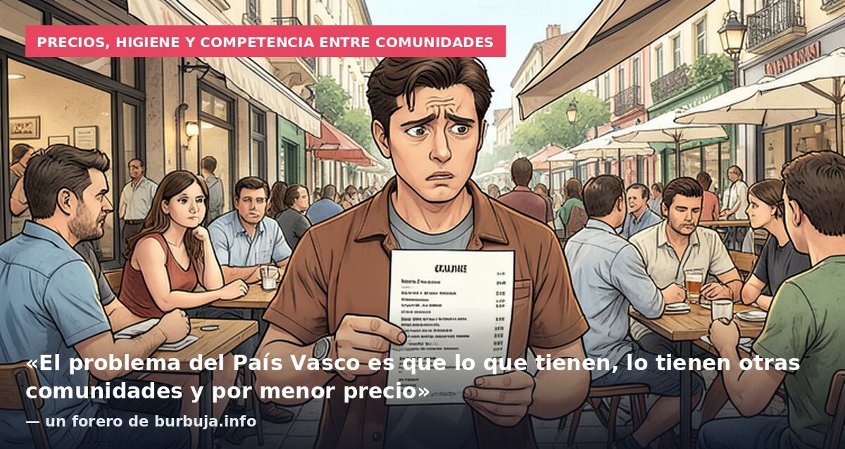 Precios, higiene y competencia entre comunidades: «El problema del País Vasco es que lo que tienen, lo tienen otras comunidades y por menor precio» — un forero de burbuja.info