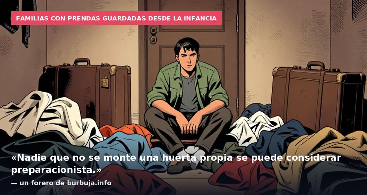 Familias con prendas guardadas desde la infancia: «Nadie que no se monte una huerta propia se puede considerar preparacionista.» — un forero de burbuja.info