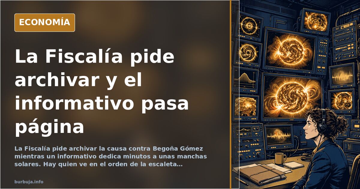 Un informativo dedica minutos a manchas solares y omite el caso Begoña