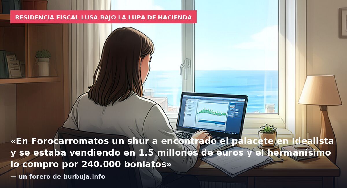 Residencia fiscal lusa bajo la lupa de Hacienda: «En Forocarromatos un shur a encontrado el palacete en Idealista y se estaba vendiendo en 1.5 millones de euros y el hermanísimo lo compro por 240.000 boniatos» — un forero de burbuja.info