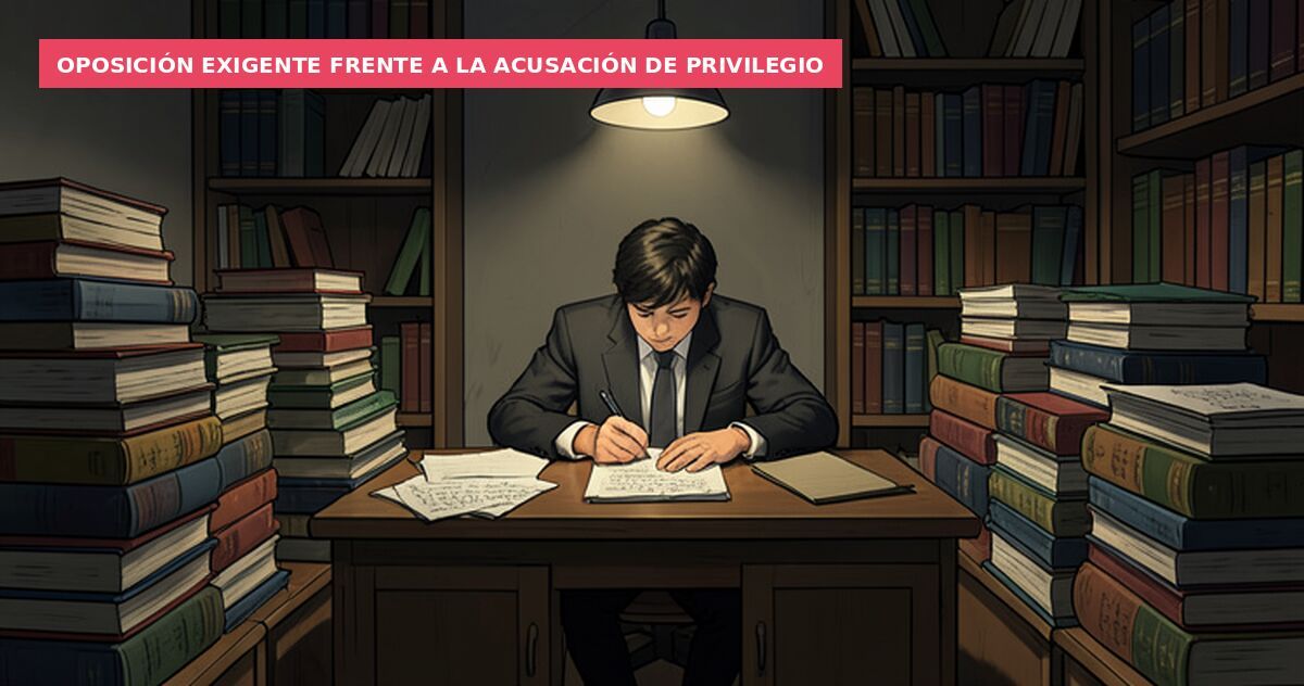 Oposición exigente frente a la acusación de privilegio