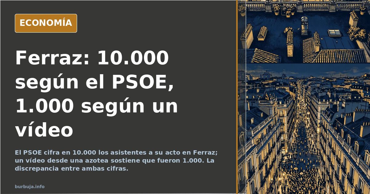 Vista elevada de una calle estrecha con una concentración dispersa de personas bajo la lluvia y banderas