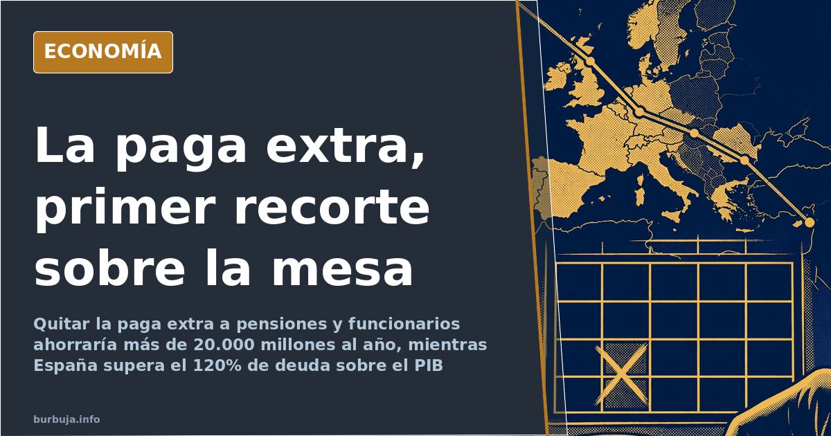 Quitar la paga extra a pensiones y funcionarios: 20.000 millones