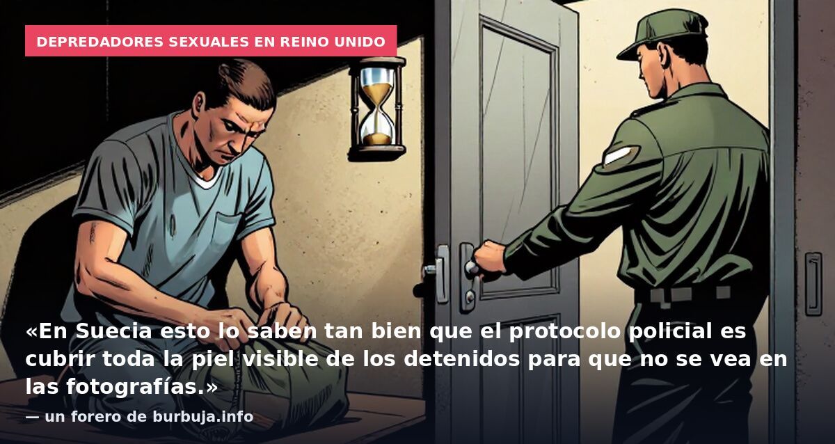 Depredadores sexuales en Reino Unido: «En Suecia esto lo saben tan bien que el protocolo policial es cubrir toda la piel visible de los detenidos para que no se vea en las fotografías.» — un forero de burbuja.info