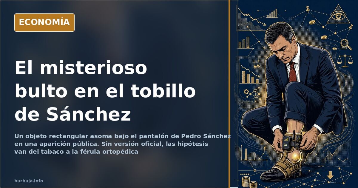 El bulto en el tobillo de Sánchez que nadie ha explicado