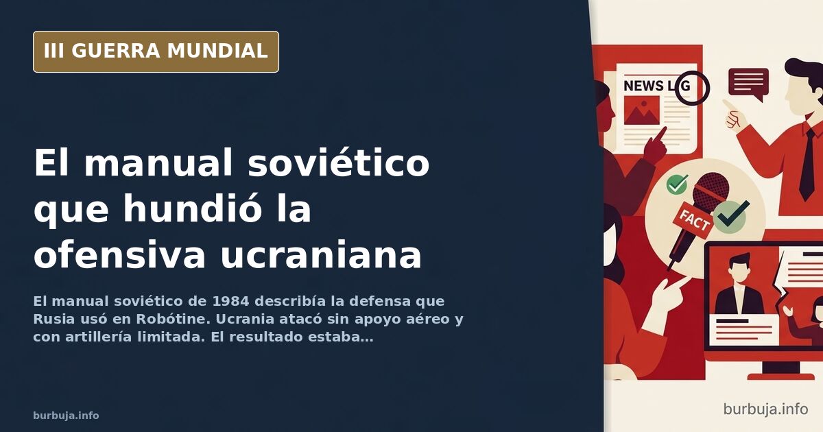 Robótine: el manual soviético que anticipó el desastre ucraniano