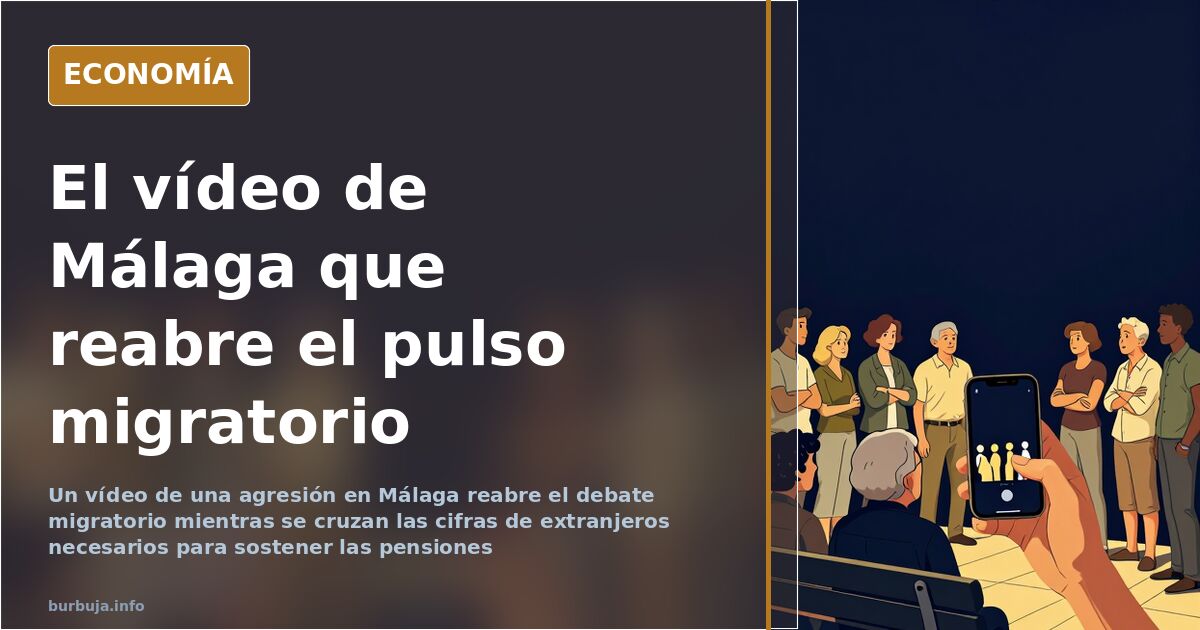 Agresión en Málaga: el vídeo que reabre el debate migratorio