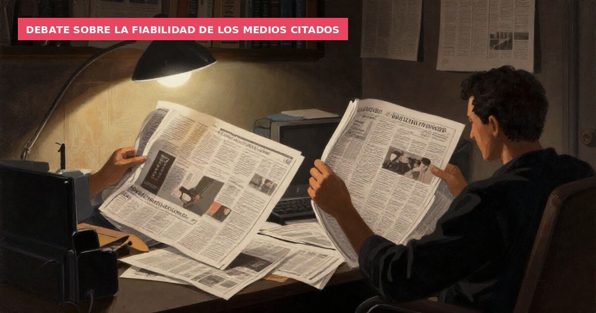 Debate sobre la fiabilidad de los medios citados