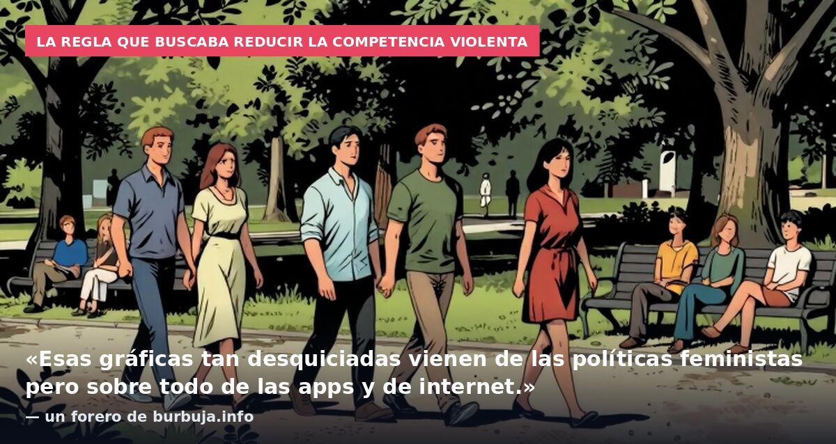 La regla que buscaba reducir la competencia violenta: «Esas gráficas tan desquiciadas vienen de las políticas feministas pero sobre todo de las apps y de internet.» — un forero de burbuja.info