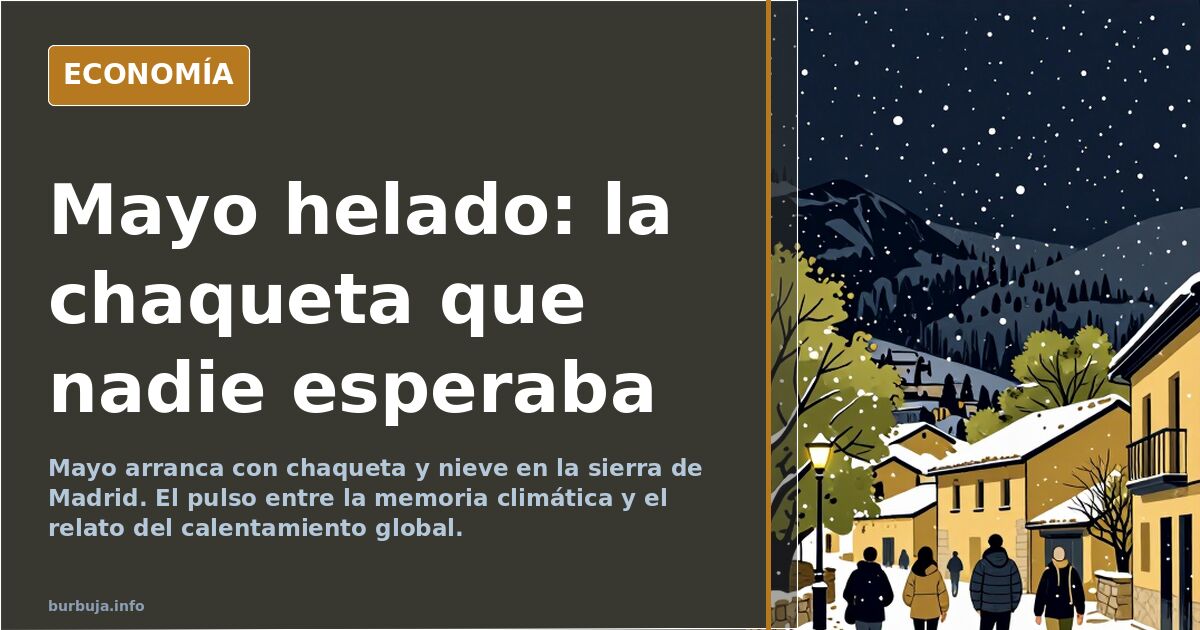 Mayo frío en España: chaqueta, refranes y termómetros