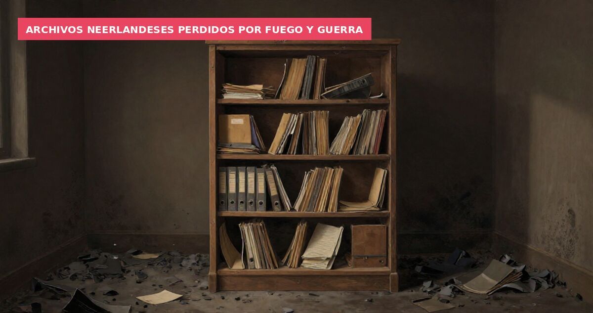 Archivos neerlandeses perdidos por fuego y guerra