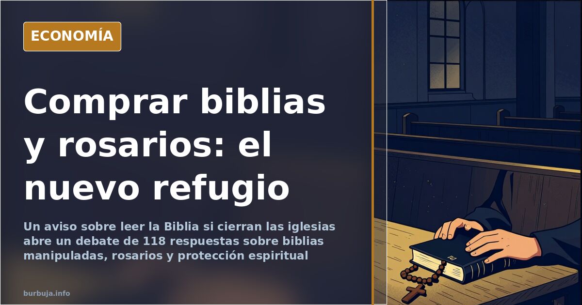 Rosarios y biblias como refugio ante el cierre de templos