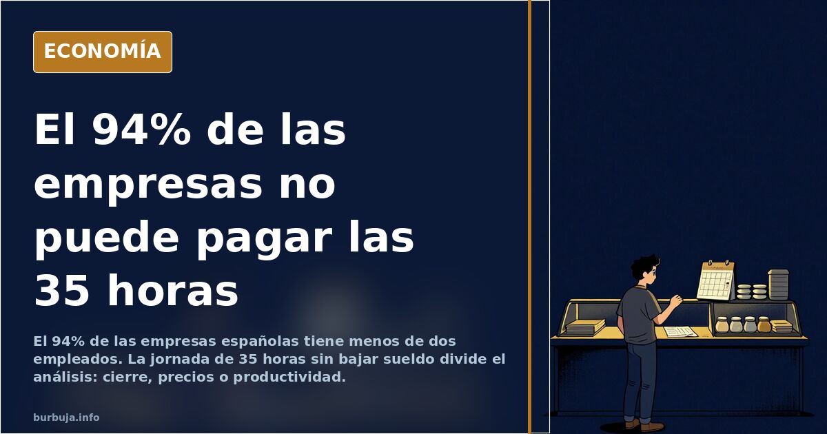 Ilustración editorial de un pequeño comercio con la persiana a medio bajar y un cartel de horario reducido