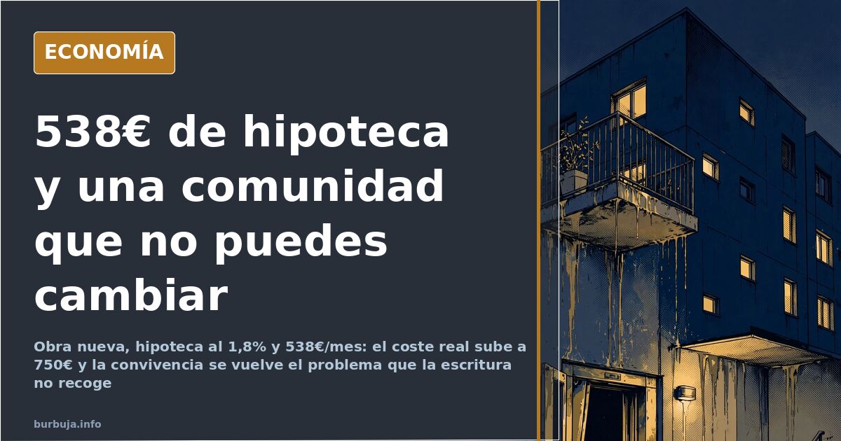 Bloque de viviendas de obra nueva con una terraza con filtraciones, los problemas de comprar vivienda en propiedad