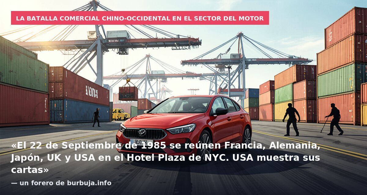 La batalla comercial chino-occidental en el sector del motor: «El 22 de Septiembre de 1985 se reúnen Francia, Alemania, Japón, UK y USA en el Hotel Plaza de NYC. USA muestra sus cartas» — un forero de burbuja.info
