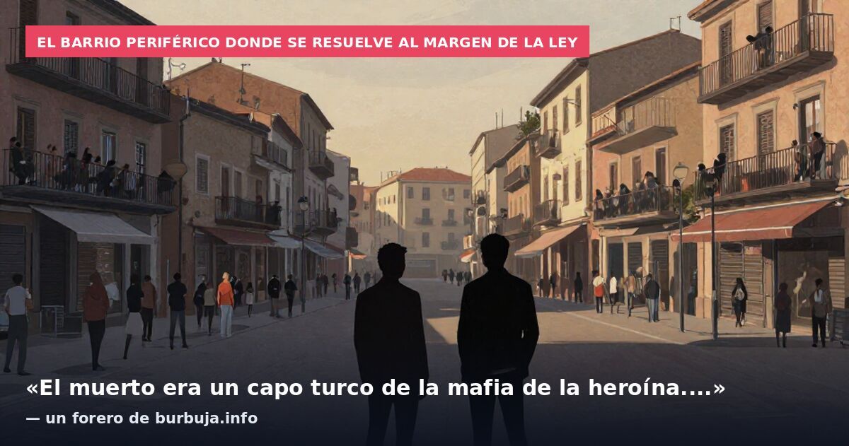 El barrio periférico donde se resuelve al margen de la ley: «El muerto era un capo turco de la mafia de la heroína....» — un forero de burbuja.info