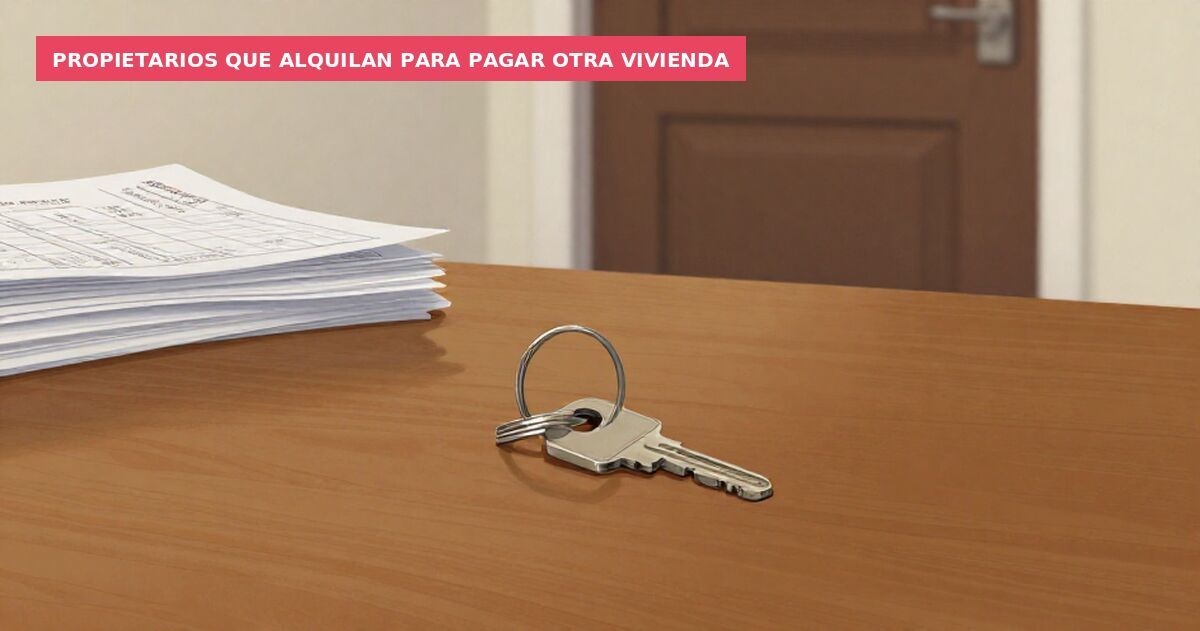 Propietarios que alquilan para pagar otra vivienda