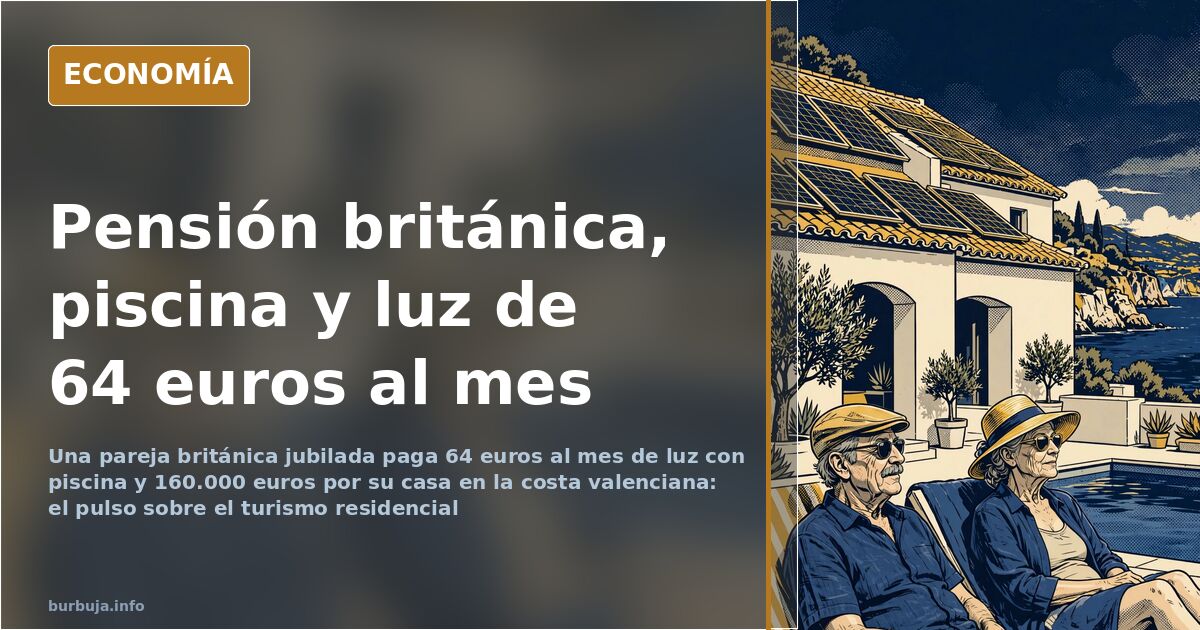 Vivienda unifamiliar con piscina y jardín en la costa valenciana comprada por una pareja británica jubilada
