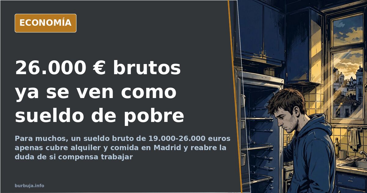 Nómina y facturas de alquiler y compra sobre una mesa frente al debate de los sueldos de 19.000 a 26.000 euros