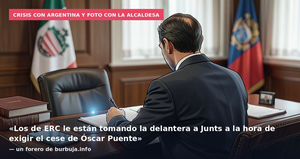 Crisis con Argentina y foto con la alcaldesa: «Los de ERC le están tomando la delantera a Junts a la hora de exigir el cese de Óscar Puente» — un forero de burbuja.info