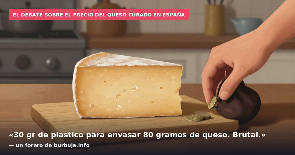 El debate sobre el precio del queso curado en España: «30 gr de plastico para envasar 80 gramos de queso. Brutal.» — un forero de burbuja.info