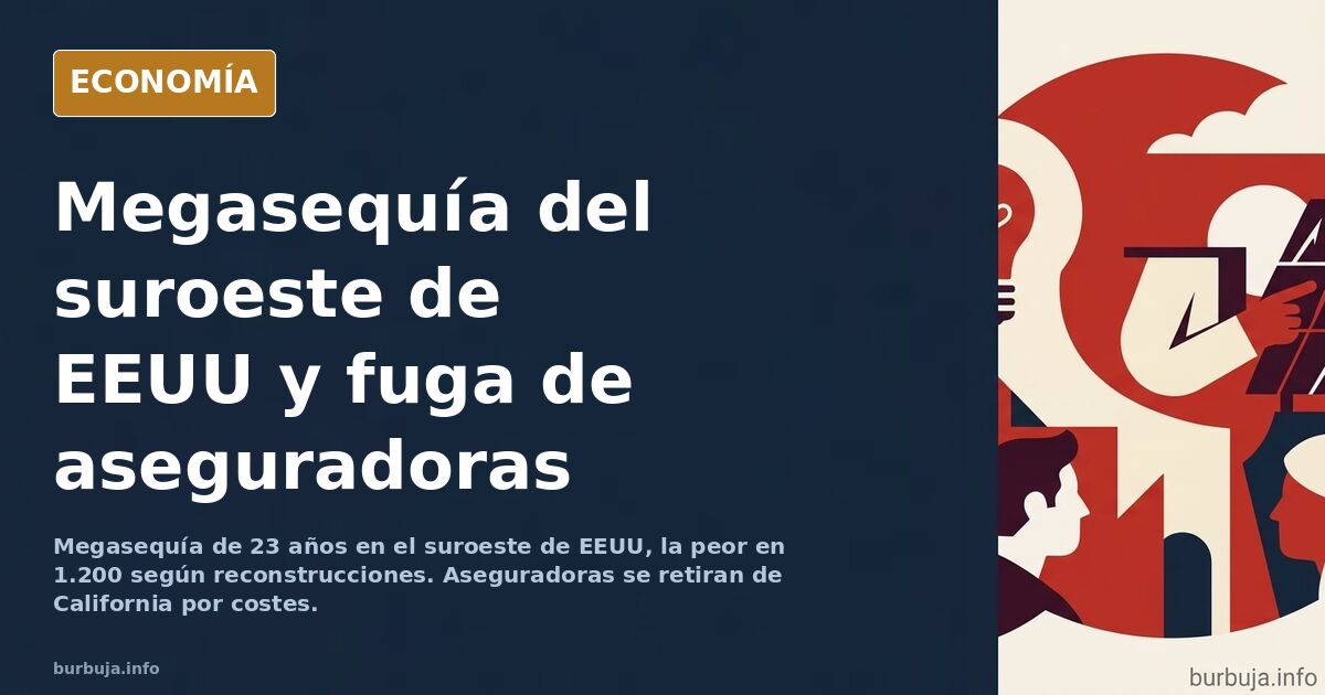 Imagen relacionada con la sequía en California y la fuga de aseguradoras
