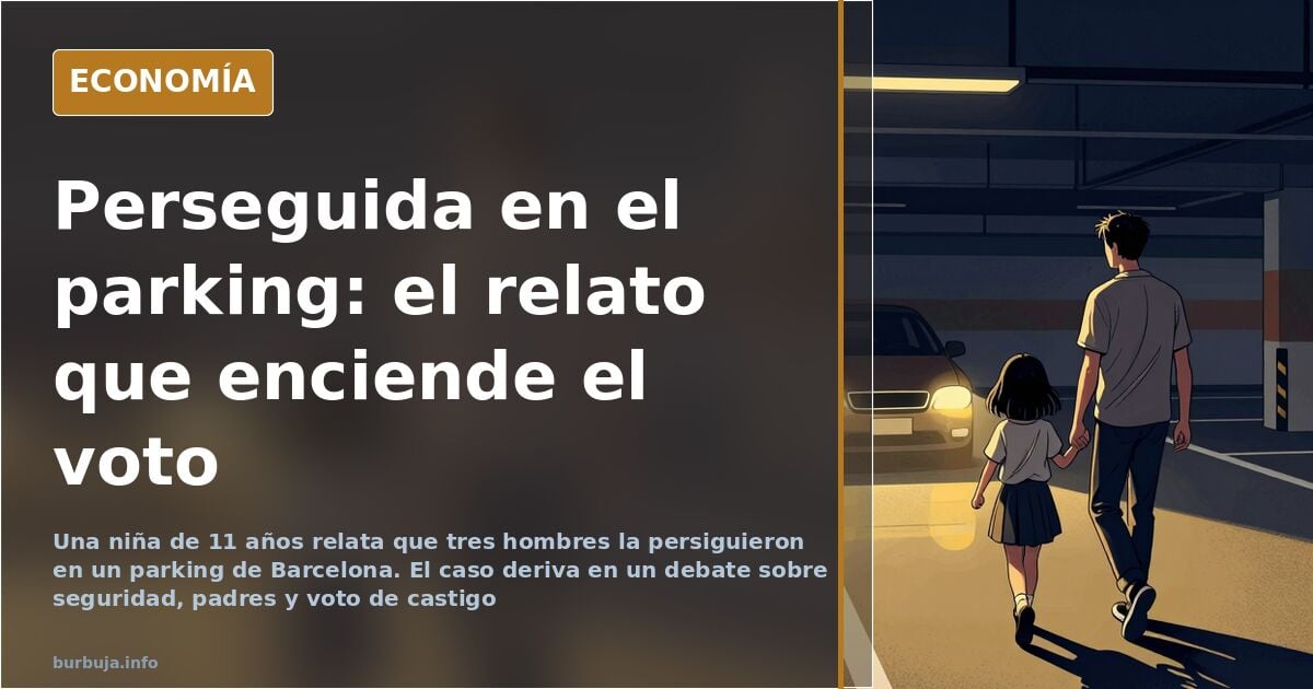 Niña de 11 años perseguida en un parking de Barcelona