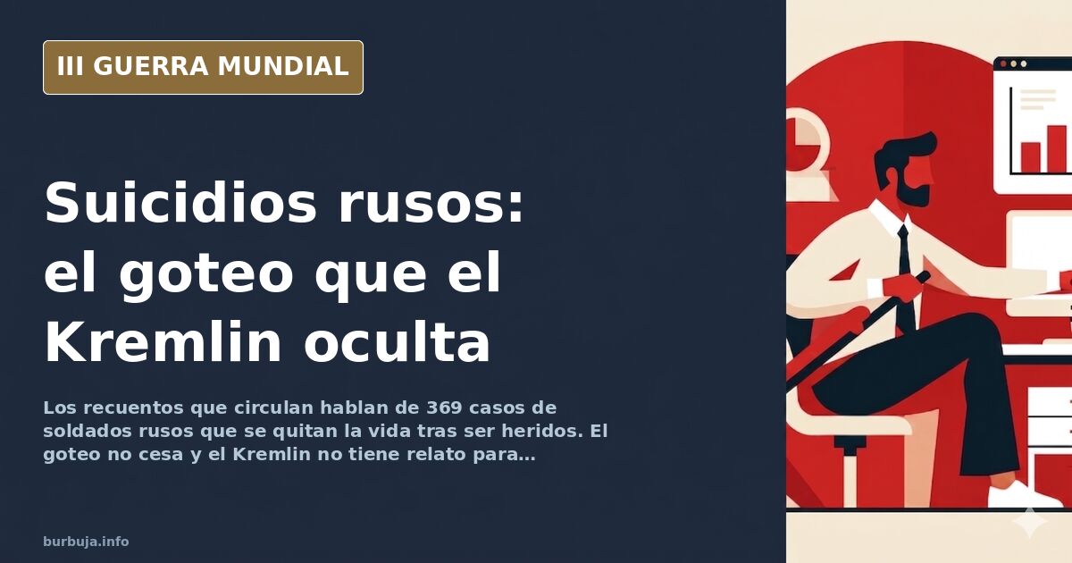 El goteo de suicidios rusos que el Kremlin no sabe cómo tapar