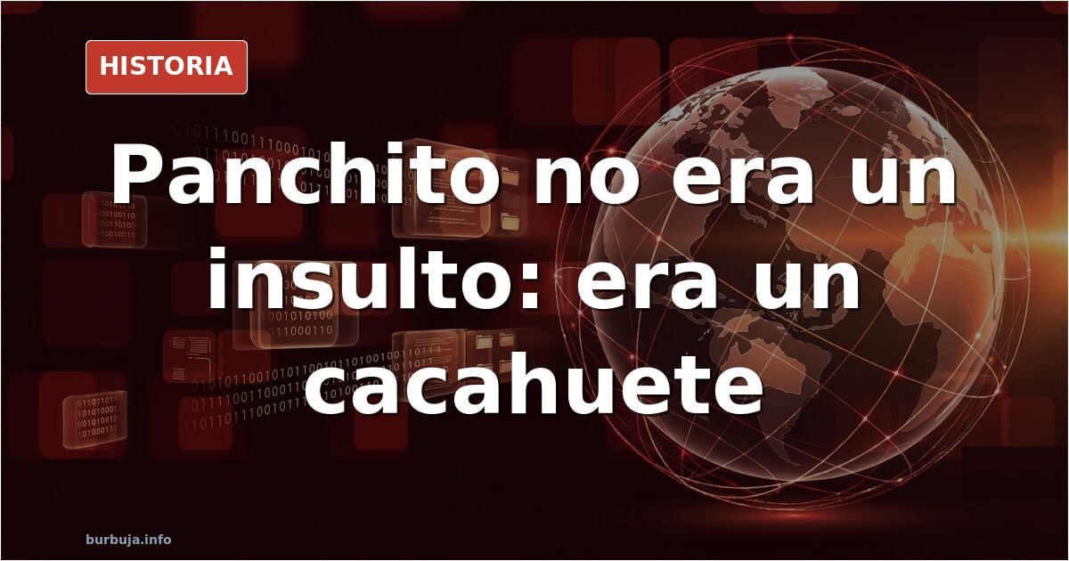 Cacahuetes fritos con sal en un cuenco de bar, el origen etimológico del término panchito