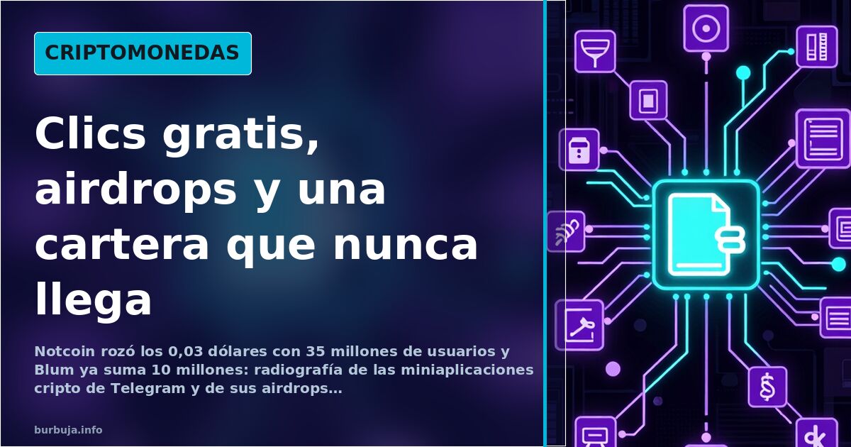 Ilustración digital futurista de nodos blockchain y circuitos neón que conectan miniaplicaciones cripto de Telegram
