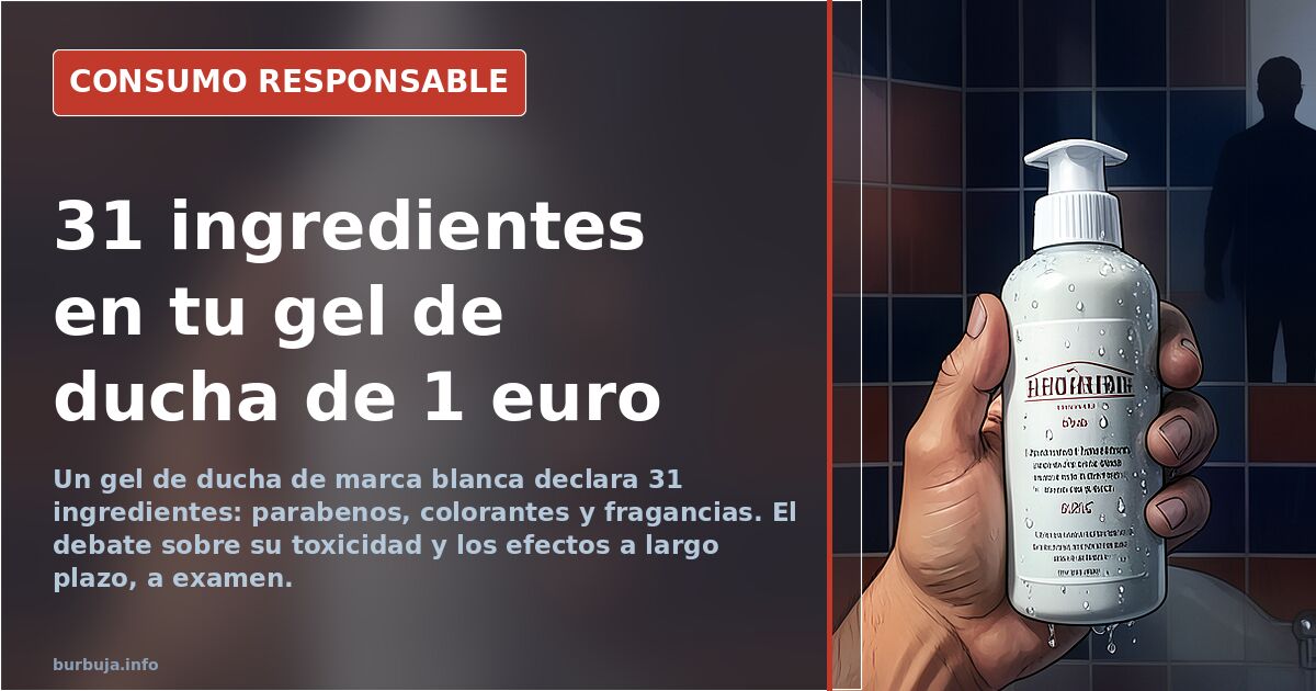 Mercadona shower gel: 31 ingredients and a chemical suspicion