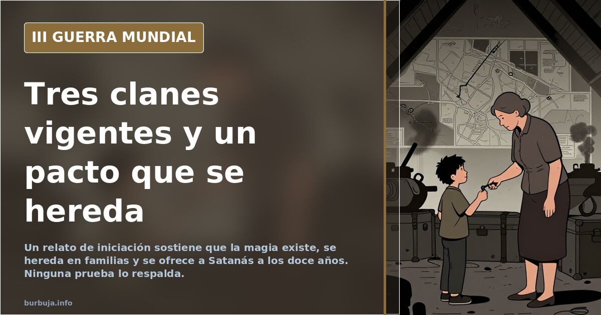 Magia heredada: nueve clanes españoles, tres vigentes y un pacto