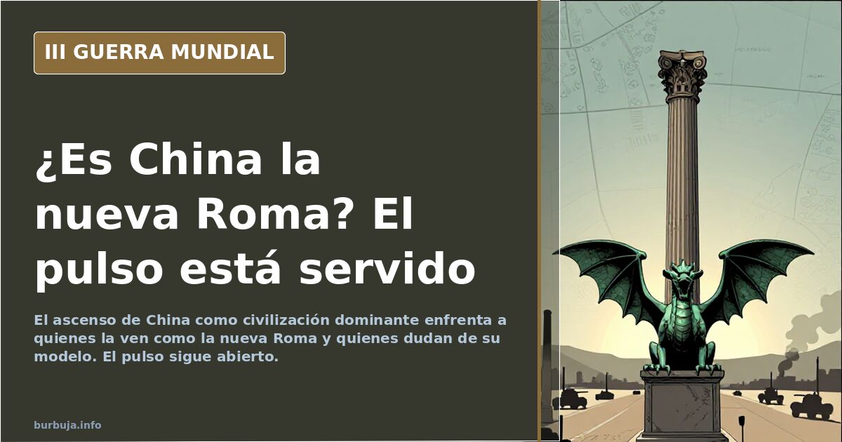 China como nueva Roma: el pulso entre dos relatos