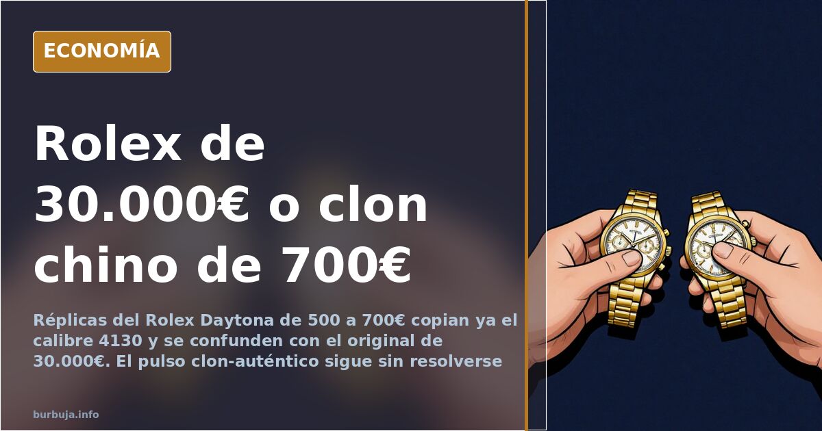 Reloj cronógrafo de acero con esfera negra y brazalete metálico sobre fondo azul oscuro con reflejos dorados