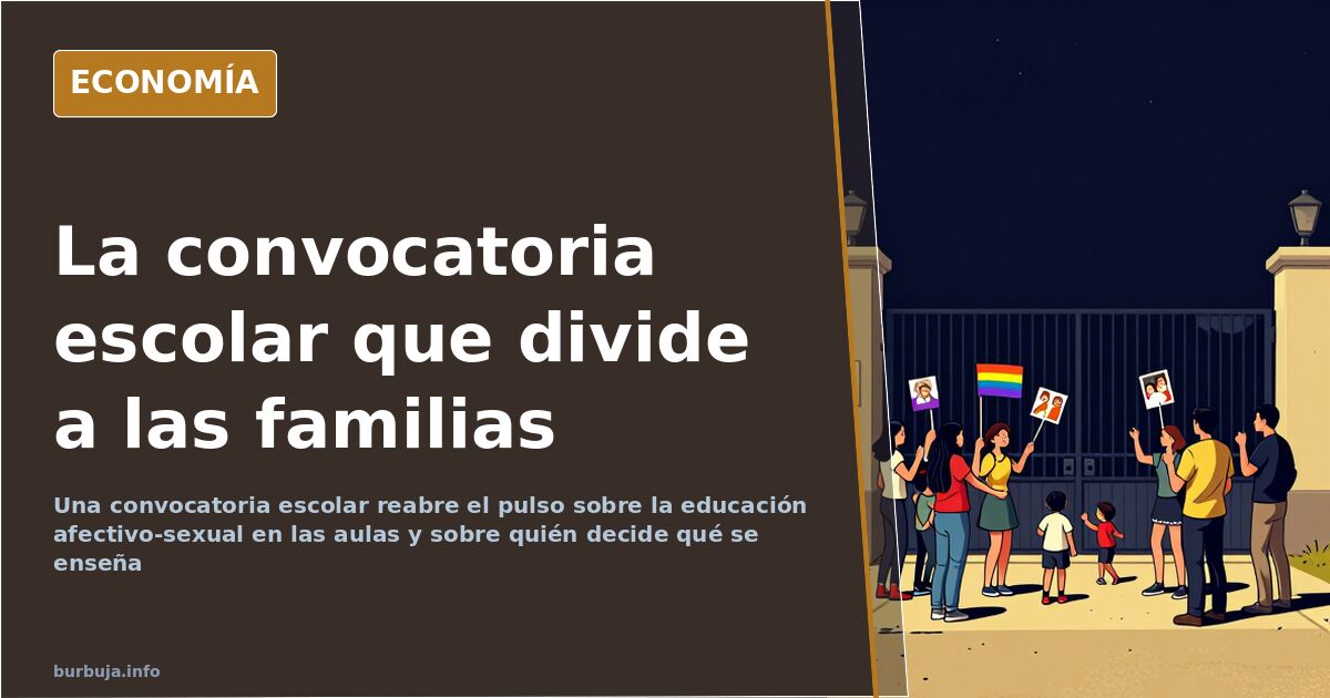 La convocatoria escolar que enciende el debate educativo