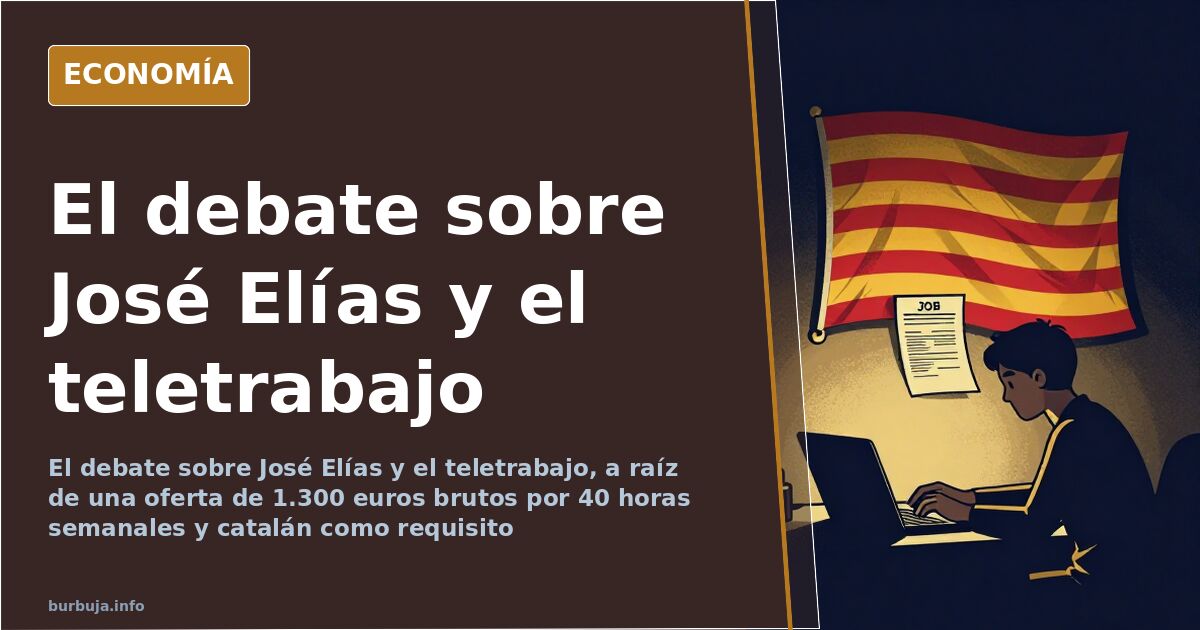 Imagen editorial de un empresario ante un edificio de oficinas, símbolo del debate sobre el teletrabajo y el convenio laboral
