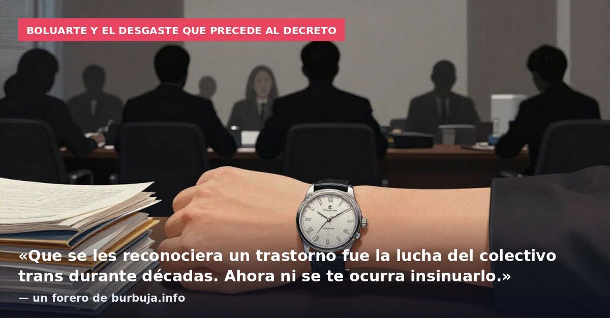 Boluarte y el desgaste que precede al decreto: «Que se les reconociera un trastorno fue la lucha del colectivo trans durante décadas. Ahora ni se te ocurra insinuarlo.» — un forero de burbuja.info