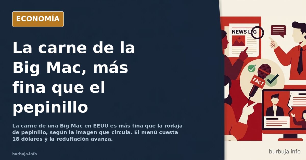 La Big Mac de EEUU: carne más fina que el pepinillo