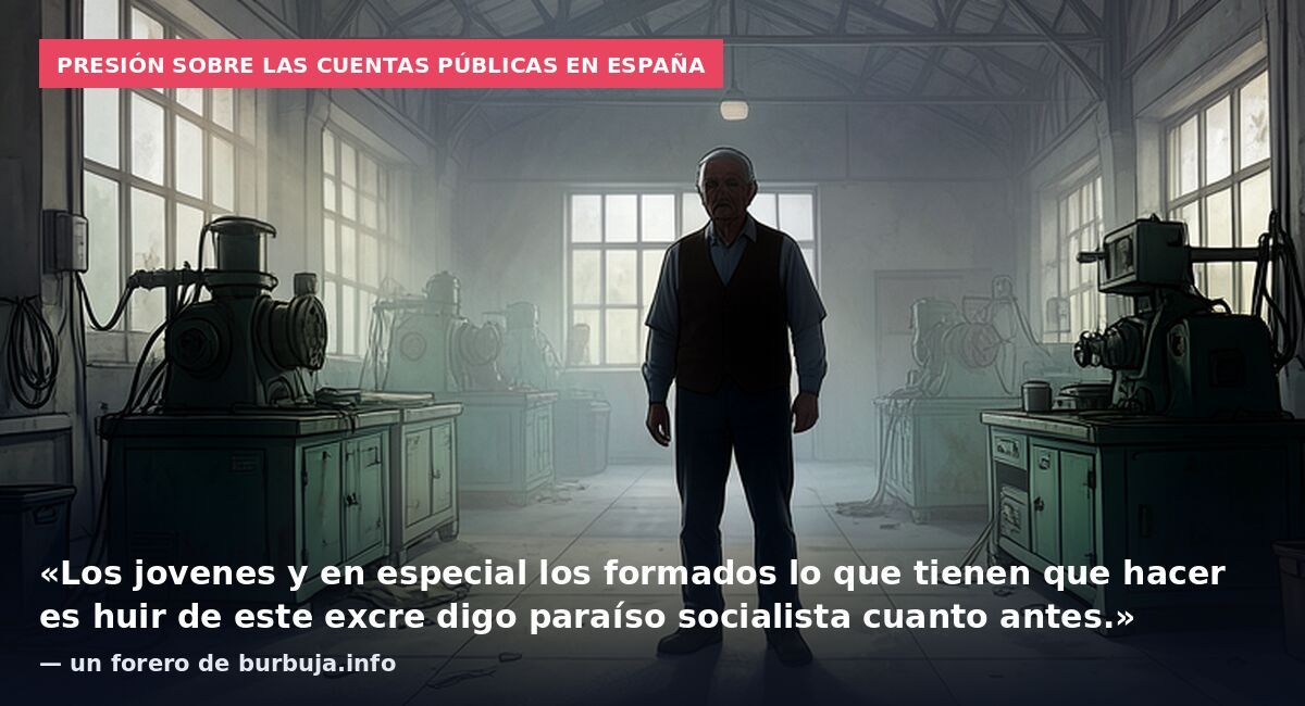Presión sobre las cuentas públicas en España: «Los jovenes y en especial los formados lo que tienen que hacer es huir de este excre digo paraíso socialista cuanto antes.» — un forero de burbuja.info