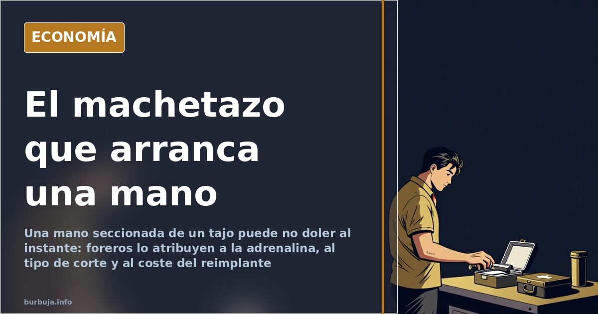 Escena de una pelea con machetes en la que una mano amputada queda en el suelo