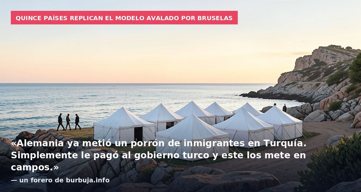 Quince países replican el modelo avalado por Bruselas: «Alemania ya metió un porrón de inmigrantes en Turquía. Simplemente le pagó al gobierno turco y este los mete en campos.» — un forero de burbuja.info