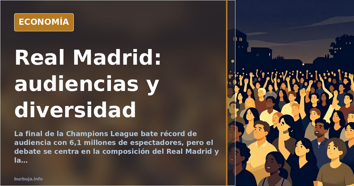 Real Madrid Champions League audiencia y diversidad