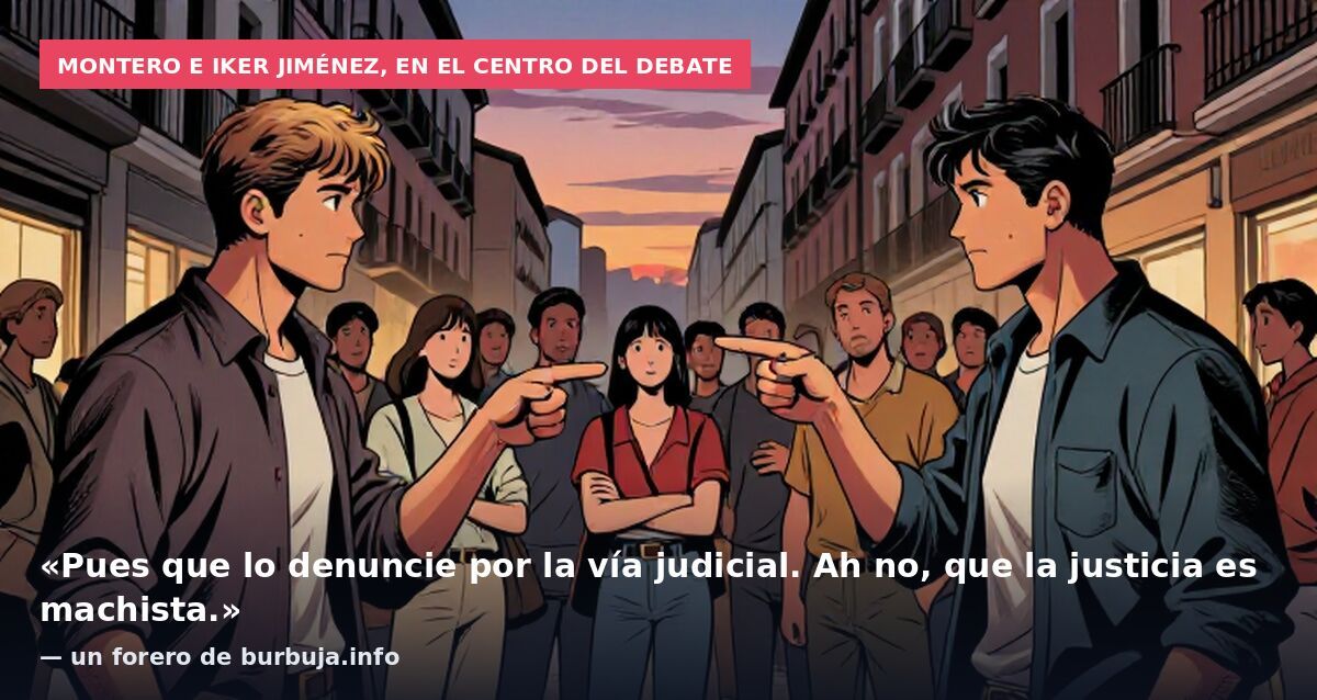 Montero e Iker Jiménez, en el centro del debate: «Pues que lo denuncie por la vía judicial. Ah no, que la justicia es machista.» — un forero de burbuja.info
