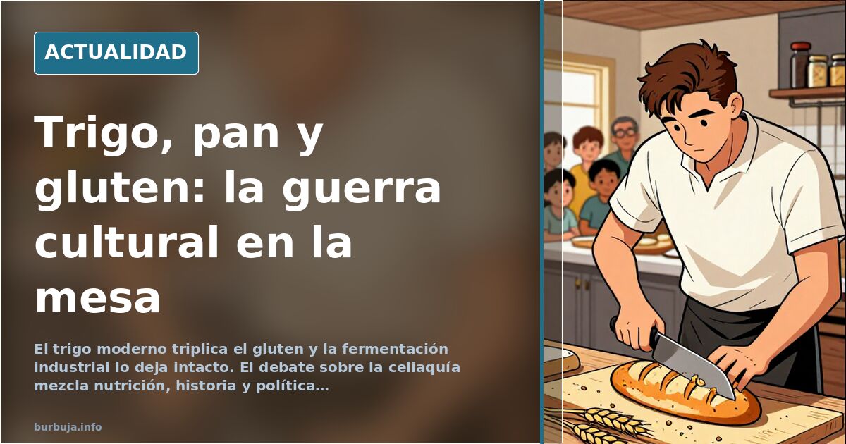 El pan y el trigo como dieta europea: el mito que niega la celiaquía