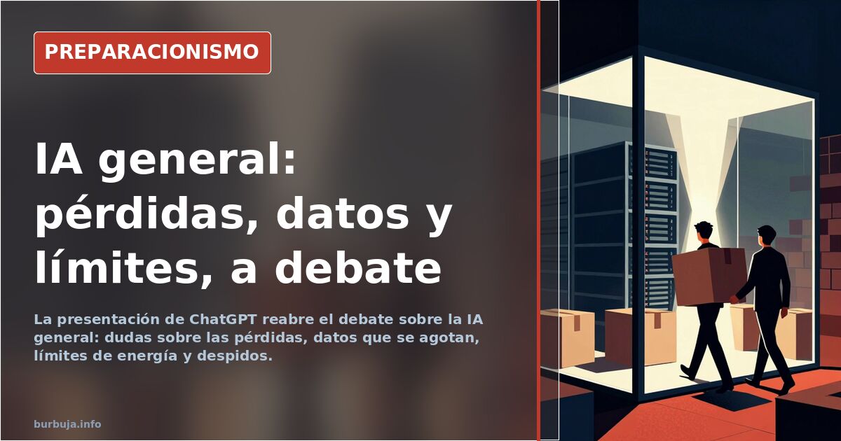 IA general: del anuncio de ChatGPT al debate sobre las pérdidas