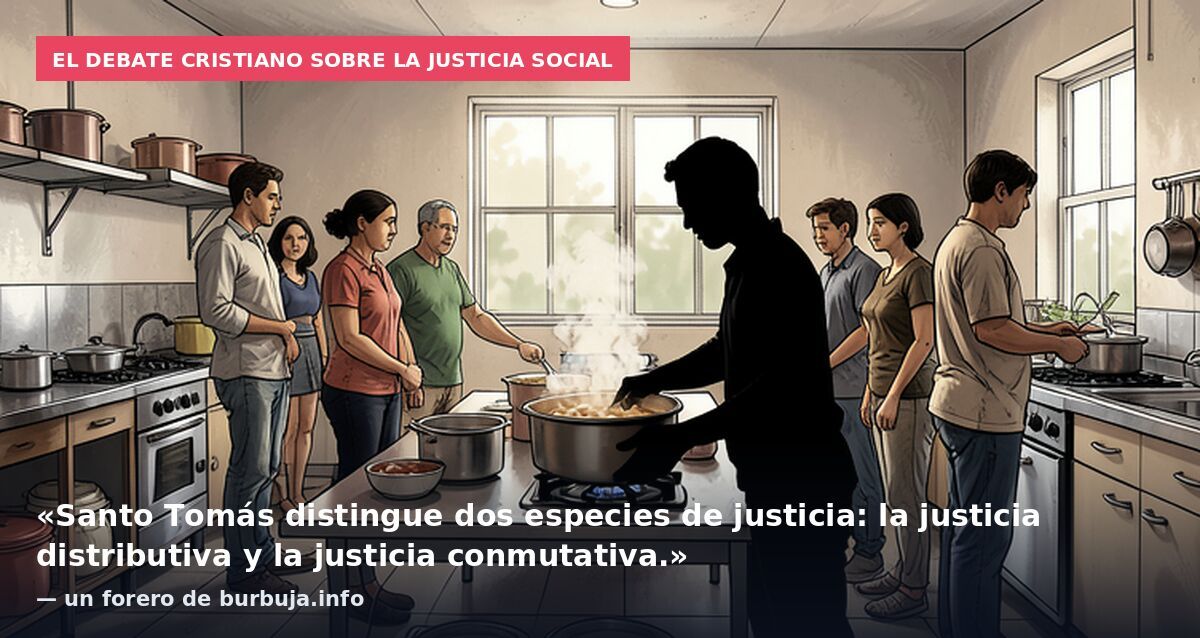 El debate cristiano sobre la justicia social: «Santo Tomás distingue dos especies de justicia: la justicia distributiva y la justicia conmutativa.» — un forero de burbuja.info
